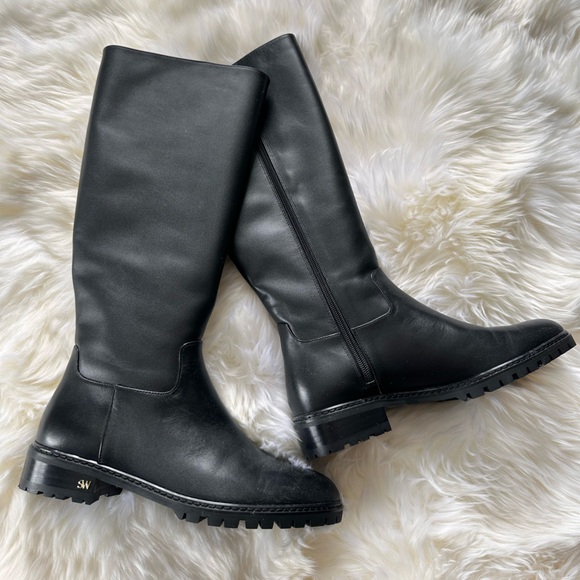 Stuart Weitzman Black Over the Knee Boots - Picture 2 of 5